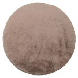 Newplan Shaggy Puffy T-FC5 Taupe Χαλί Στρογγυλό με Διάμετρο 160εκ. Γούνινο