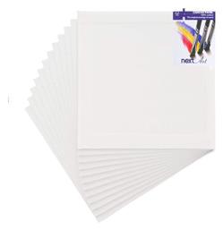 Next Καμβάς Καρτολίνο Λευκός 30x30εκ. 280gr/m²