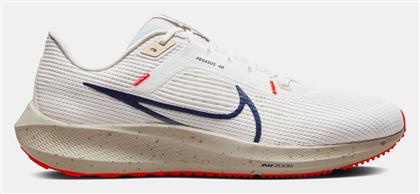 Nike Air Zoom Pegasus 40 Ανδρικά Αθλητικά Παπούτσια Running Λευκά