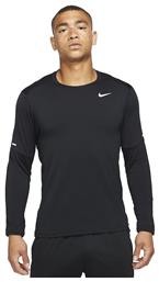 Nike Ανδρική Μπλούζα Dri-Fit Μακρυμάνικη Μαύρη