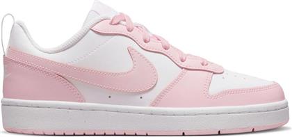 Nike Αθλητικά Παιδικά Παπούτσια Μπάσκετ Court Borough White / Pink Foam