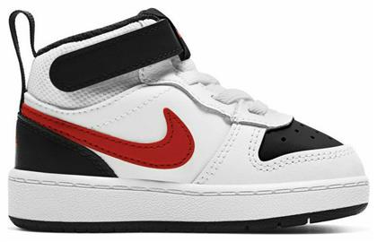 Nike Αθλητικά Παιδικά Παπούτσια Court Borough Mid 2 White / Black / University Red από το Cosmossport