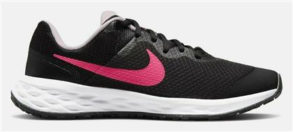 Nike Αθλητικά Παιδικά Παπούτσια Running Revolution 6 Black / Hyper Pink / Pink Foam