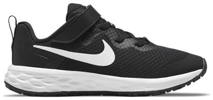 Nike Αθλητικά Παιδικά Παπούτσια Running Revolution 6 Black / White / Dk Smoke Grey από το E-tennis