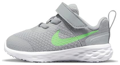 Nike Αθλητικά Παιδικά Παπούτσια Running Revolution 6 Light Smoke Grey / Dark Smoke Grey / Chrome / Green Strike από το Dpam