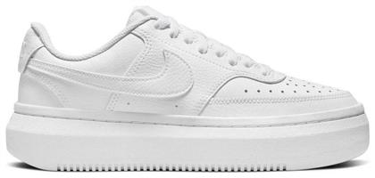 Nike Court Vision Alta Γυναικεία Flatforms Sneakers Λευκά