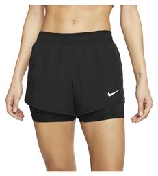 Nike Dri-Fit 2-In-1 Αθλητικό Γυναικείο Σορτς Μαύρο