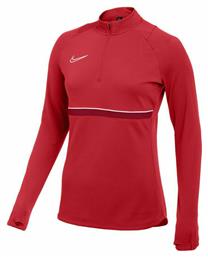 Nike Dri-Fit Football Academy Μακρυμάνικη Γυναικεία Αθλητική Μπλούζα Κόκκινη