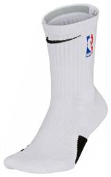 Nike Elite NBA Μπασκετικές Κάλτσες Λευκές 1 Ζεύγος