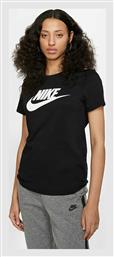 Nike Essential Γυναικείο Αθλητικό T-shirt Μαύρο