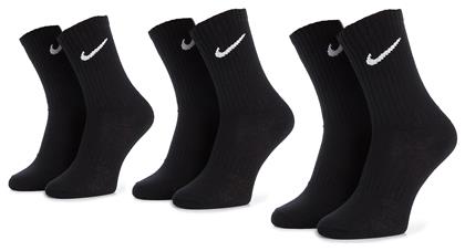 Nike Everyday Lightweight Αθλητικές Κάλτσες Μαύρες 3 Ζεύγη από το Outletcenter