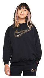 Nike Fleece Παιδικό Φούτερ Μαύρο από το SportsFactory