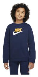 Nike Fleece Παιδικό Φούτερ Navy Μπλε Sportswear Club