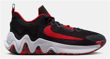 Nike Giannis Immortality 2 Χαμηλά Μπασκετικά Παπούτσια Black / University Red / Wolf Grey