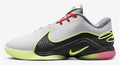 Nike LeBron 22 Χαμηλά Μπασκετικά Παπούτσια White / Medium Ash / Hot Lava / Volt Glow