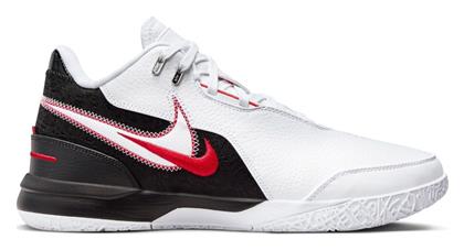 Nike LeBron NXXT Gen AMPD Χαμηλά Μπασκετικά Παπούτσια Λευκό / University Red / Metallic Silver / Μαύρο