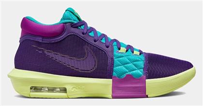 Nike LeBron Witness 8 Ψηλά Μπασκετικά Παπούτσια Field Purple / Dusty Cactus / Light Lemon Twist / Λευκό από το Outletcenter