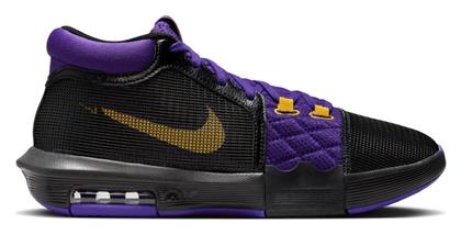 Nike LeBron Witness 8 Ψηλά Μπασκετικά Παπούτσια Μαύρο / Field Purple / University Gold