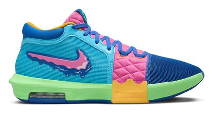 Nike Lebron Witness VIII Χαμηλά Μπασκετικά Παπούτσια Multi Colour / Baltic Blue / Playful Pink