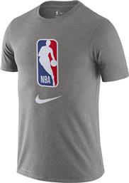 Nike NBA Αθλητικό Ανδρικό T-shirt Dri-Fit Γκρι με Στάμπα