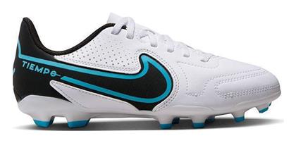 Nike Παιδικά Ποδοσφαιρικά Παπούτσια Legend 9 Club με Τάπες White / Black / Baltic Blue / Pink Blast