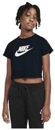 Nike Παιδικό Καλοκαιρινό Crop Top Κοντομάνικο Μαύρο Futura από το Cosmossport