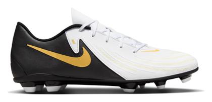 Nike Phantom GX 2 Club Ποδοσφαιρικά Παπούτσια με Τάπες Λευκό / Metallic Gold Coin / Μαύρο