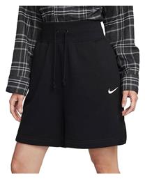 Nike Phoenix Fleece Γυναικεία Αθλητική Βερμούδα Μαύρη