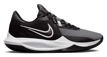 Nike Precision IV Χαμηλά Μπασκετικά Παπούτσια Black / White / Iron Grey