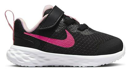 Nike Revolution 6 Αθλητικά Παιδικά Παπούτσια Running με Σκρατς Black / Hyper Pink / Pink Foam