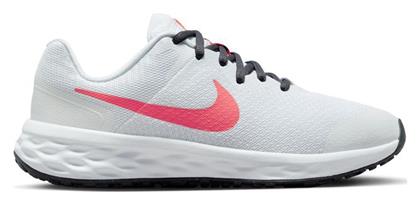 Nike Revolution White / Sea Coral / Gridiron / Laser Orange