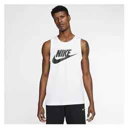 Nike Sportswear Ανδρική Αθλητική Μπλούζα Αμάνικη Λευκή