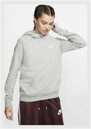 Nike Sportswear Essentials Φούτερ Γκρι με Κουκούλα