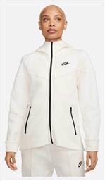 Nike Tech Fleece Windrunner Ζακέτα Beige με Κουκούλα