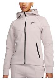 Nike Tech Fleece Windrunner Γυναικεία Ζακέτα Φούτερ με Κουκούλα Χρυσό