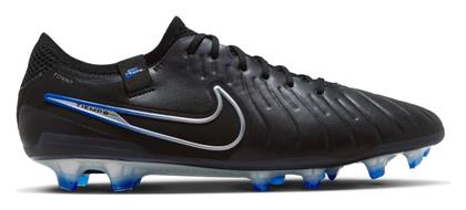 Nike Tiempo Legend 10 Elite FG Χαμηλά Ποδοσφαιρικά Παπούτσια με Τάπες Μαύρα