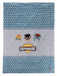 Nima Παιδικό Πάπλωμα Μονό Superheroes Γκρι 160x220εκ.