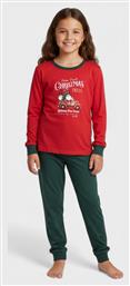 Nina Club Παιδική Πιτζάμα Χειμωνιάτικη Κόκκινο