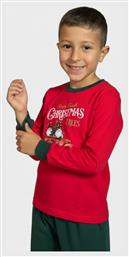 Nina Club Παιδική Πιτζάμα Χειμωνιάτικη Κόκκινο