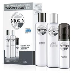 Nioxin System 2 Trial Σετ Περιποίησης Μαλλιών κατά της Τριχόπτωσης με Σαμπουάν Natural Hair Progressed Thinning Light Moisture 3τμχ από το Letif