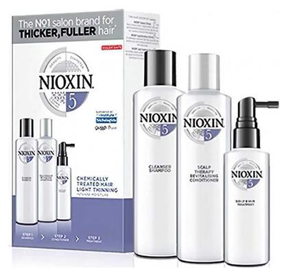 Nioxin System 5 Trial Kit Σετ Θεραπείας Μαλλιών με Σαμπουάν 3τμχ από το Letif