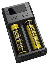 NiteCore IntelliCharger New i2 2 Μπαταριών Ni-MH/Li-ion Μεγέθους AA/AAA/D/18650/21700