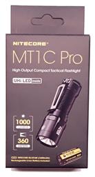 NiteCore Pro Στεγανός Φακός LED 1000lm