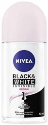 Nivea Black & White Invisible Original Anti-perspirant Αποσμητικό 48h σε Roll-On 50ml