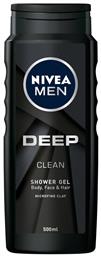 Nivea Deep Clean Αφρόλουτρο σε Gel για Άνδρες για Μαλλιά , Πρόσωπο & Σώμα 500ml από το Pharm24