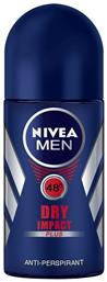 Nivea Men Dry Impact Plus Anti-perspirant Αποσμητικό 48h σε Roll-On 50ml από το Pharm24