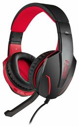 NOD Ground Pounder Over Ear Gaming Headset με σύνδεση 3.5mm Κόκκινο από το e-shop