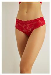 Norddiva Lingerie Daniela Γυναικείο String με Δαντέλα Κόκκινο