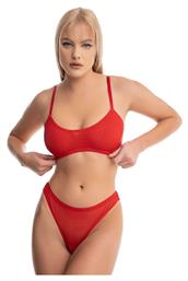 Norddiva Lingerie Σετ Εσωρούχων Μπουστάκι με Brazil Κόκκινο Tiffani