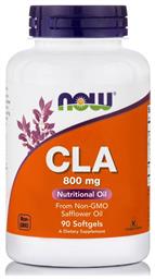 Now Foods CLA Συμπλήρωμα Διατροφής 800mg 90 μαλακές κάψουλες από το Pharm24